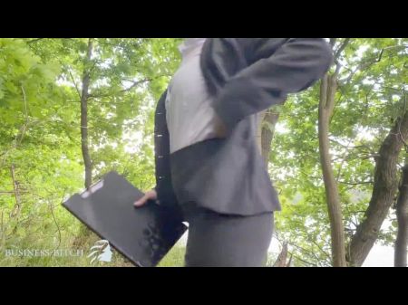 Assistant Harshly Used Outside In Woods - Biz - Fuckslut