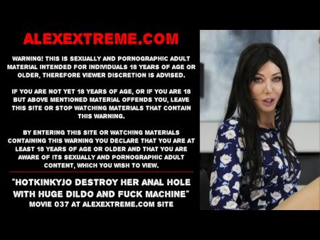 Hotkinkyjo Ruin Her Rectal Crevasse With Meaty Fuck Stick & Machine