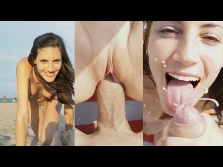 Sex On The Beach! We Let A Fan Watch - Nudist Amateur Mysweetapple