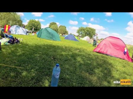 Very Risky Sex In A Crowded Camping Amsterdam | Public Pov By Mihanika69