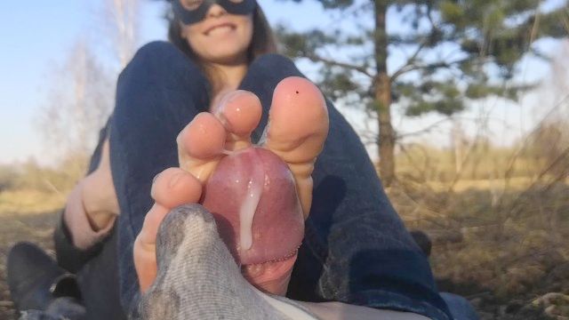 640px x 360px - community footjob and socks job from cutie on in the park . close view -  anybunny.com