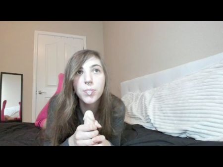 Braces Green Girl Sucks And Rides Sex Toy